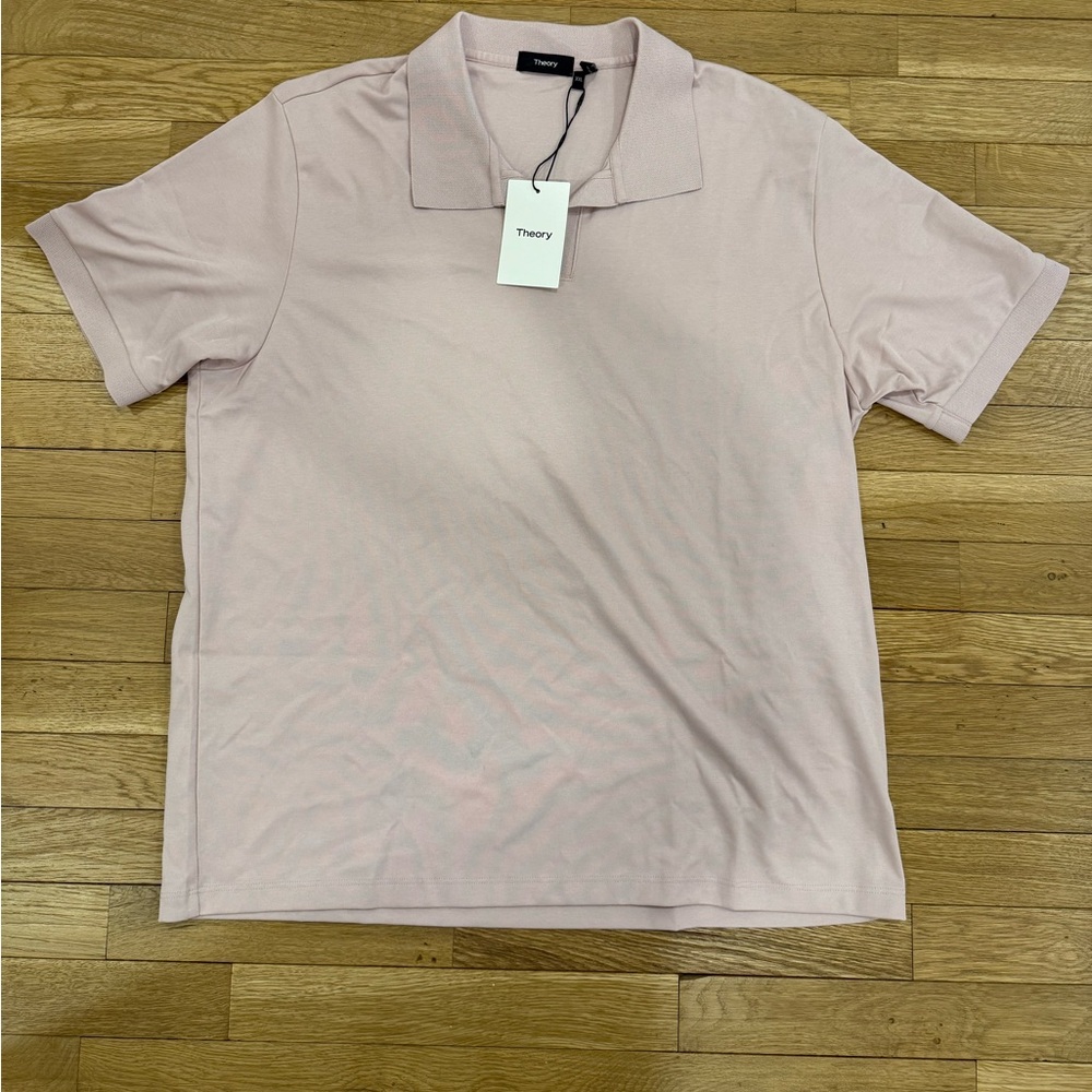 NWT Theory Men’s Pink Polo Shirt